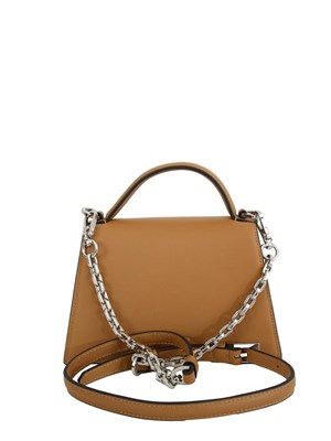 K.LAGERFELD Borsa Karl Lagerfeld in pelle cuoio con logo signature in DONNA