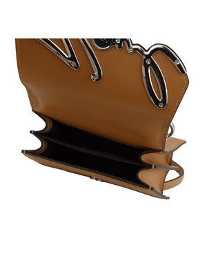 K.LAGERFELD Borsa Karl Lagerfeld in pelle cuoio con logo signature in DONNA