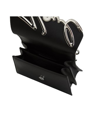 K.LAGERFELD Borsa Karl Lagerfeld in pelle nera con logo signature in DONNA