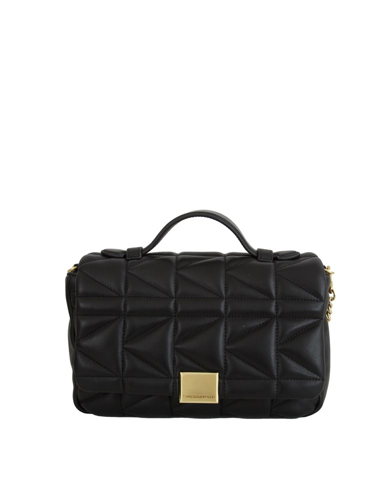 K.LAGERFELD Borsa K/Kuilt Karl Lagerfeld in pelle nera