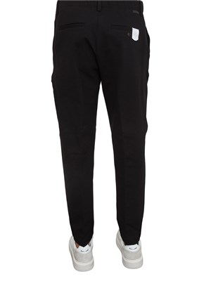 Pantaloni Siviglia uomo in jersey stretch nero in UOMO