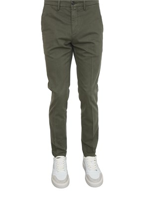 Pantaloni Siviglia uomo in cotone flanellato verde in UOMO