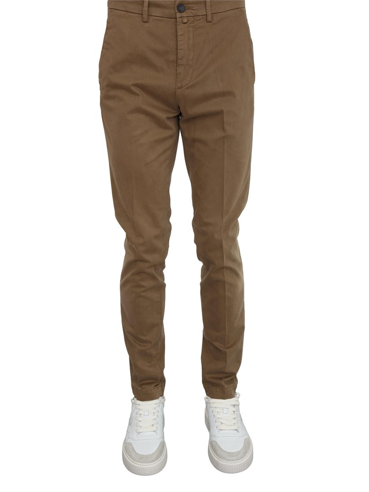 Pantaloni Siviglia uomo in cotone flanellato cammello