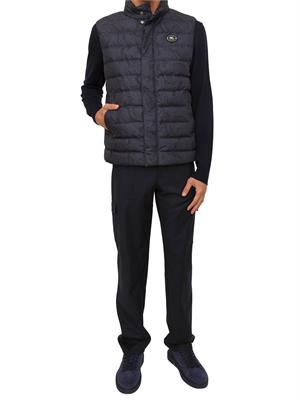 Gilet imbottito Etro uomo in nylon blu stampa Paisley in UOMO