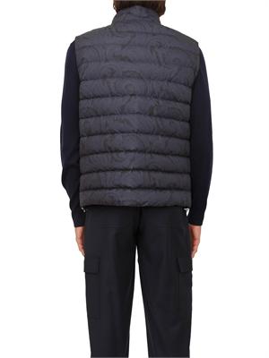 Gilet imbottito Etro uomo in nylon blu stampa Paisley in UOMO