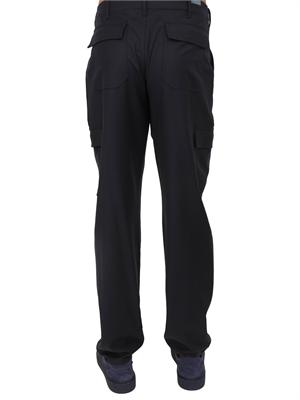 Pantaloni cargo Etro uomo in lana blu con tasconi in UOMO