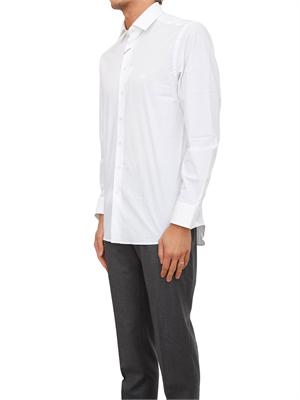 Camicia Etro uomo in cotone bianco con logo in UOMO