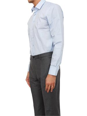 Camicia Etro uomo in cotone azzurro con logo in UOMO