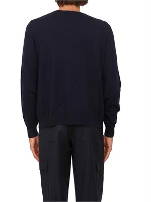 Maglia girocollo Etro uomo realizzata in cotone blu in UOMO