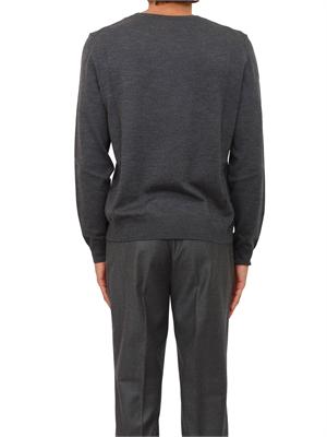Maglia girocollo Etro uomo in lana grigia con logo in UOMO