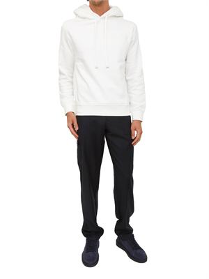 Felpa con cappuccio Etro uomo in misto cotone bianco in UOMO