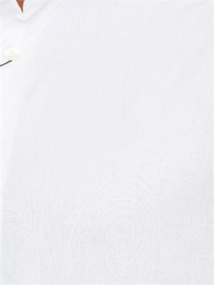 Camicia Etro uomo in rasatello di cotone con stampa astratta bianca in UOMO