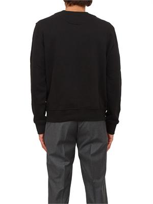 Felpa girocollo Etro uomo in cotone nero con logo in UOMO