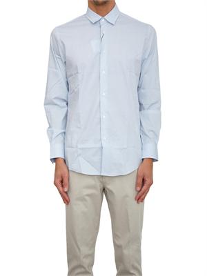 Camicia Liu Jo uomo in cotone a righe celesti in UOMO