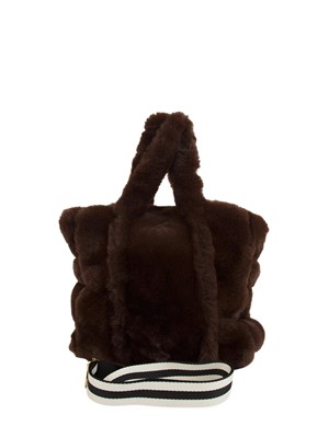 Shopping media Liu Jo donna in teddy marrone con logo in DONNA