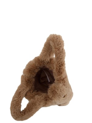 Shopping piccola Liu Jo donna in teddy beige cammello in DONNA