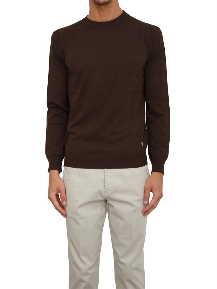 Maglia girocollo Liu Jo uomo in misto cotone e seta blu