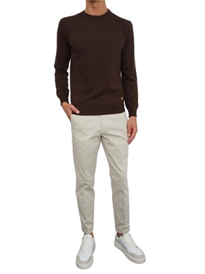 Maglia girocollo Liu Jo uomo in misto cotone e seta blu in UOMO