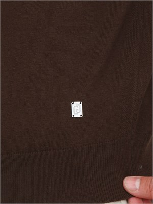 Maglia girocollo Liu Jo uomo in misto cotone e seta blu in UOMO