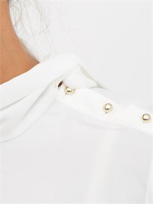 Blusa elegante Liu Jo in crêpe bianca in DONNA