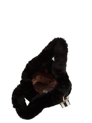 Shopping piccola Liu Jo donna in teddy nera in DONNA