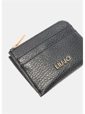 Porta carte Liu Jo in ecopelle nera in DONNA