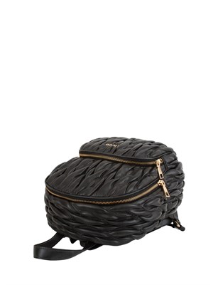 Zaino Liu Jo donna in ecopelle nera intrecciata e goffrata in DONNA