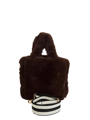 Shopping piccola Liu Jo donna in teddy marrone in DONNA