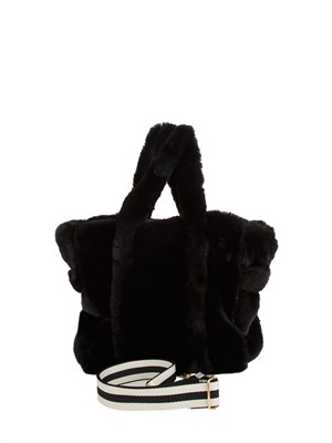 Shopping media Liu Jo donna in teddy nero con logo in DONNA