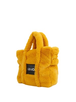 Shopping media Liu Jo donna in teddy giallo con logo in DONNA