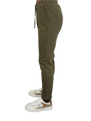 Pantaloni jogging Liu Jo donna in misto cotone verde in DONNA
