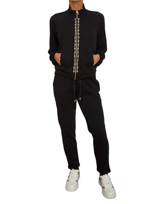 Pantaloni jogging Liu Jo donna in misto cotone nero in DONNA