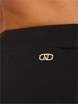 Pantaloni jogging Liu Jo donna in misto cotone nero in DONNA