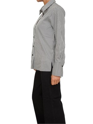 Camicia Liu Jo donna in popeline a righe nere incluso top abbinato in DONNA