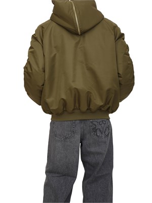 Bomber imbottito iBlues in tessuto antipioggia verde in DONNA