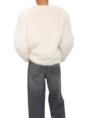 Pelliccia iBlues in soffice tessuto bianco in DONNA