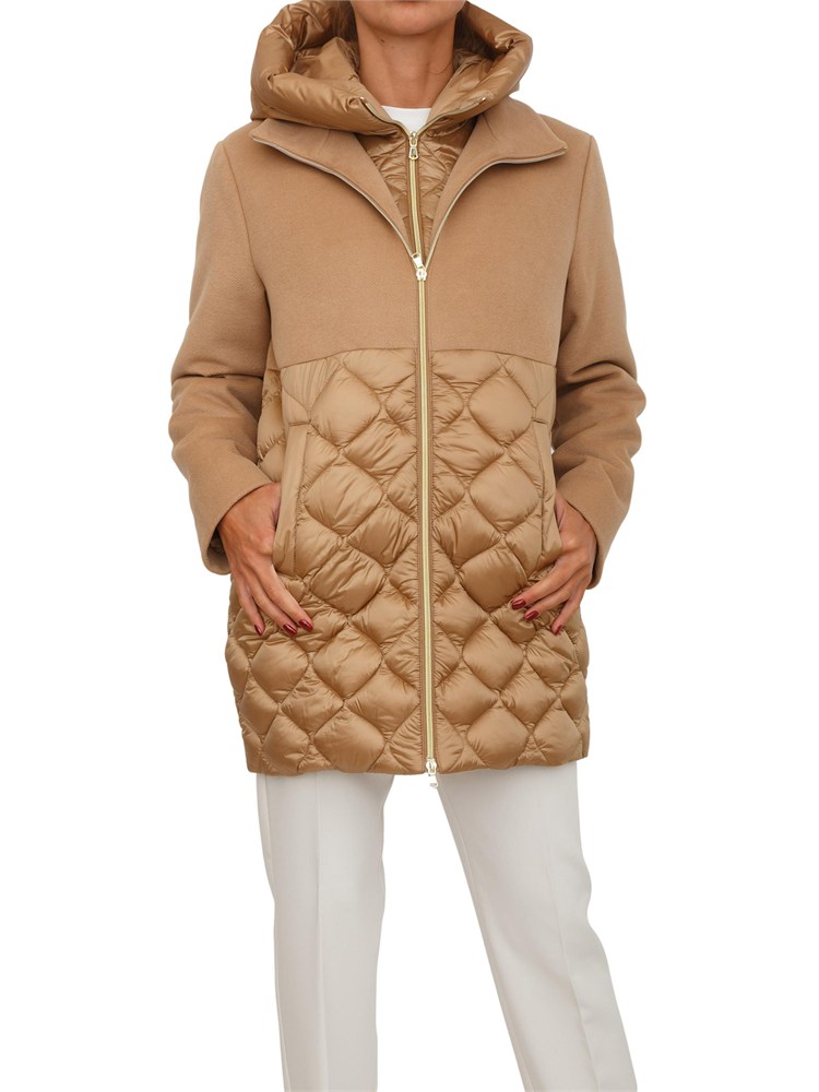 Giubbino Amore Emme Marella in panno e nylon cammello