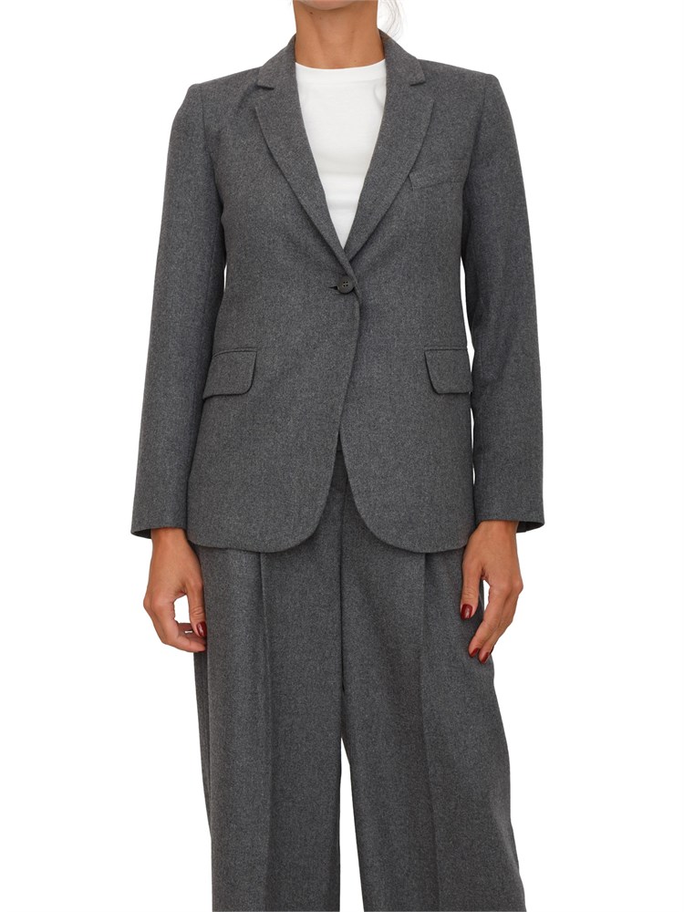 Blazer Calate Emme Marella in flanella grigia
