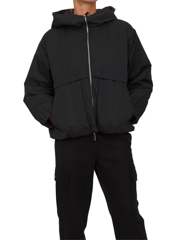 Giaccone Settimo Marella in tessuto nero