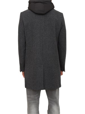 Cappotto Antony Morato in misto viscosa grigia microcheck in UOMO
