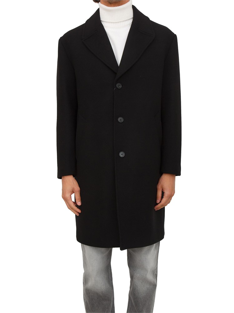 Cappotto Antony Morato in misto lana nero