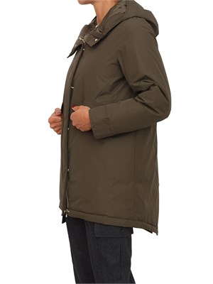 Parka Virgin Emme Marella in taffetà verde in DONNA