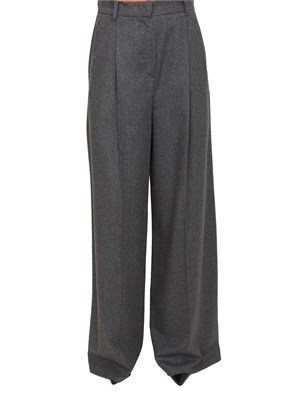 Pantalone Odilia Emme Marella in flanella grigia in DONNA