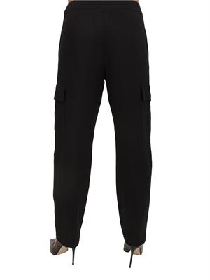 Pantalone Canzone Emme Marella in flanella nera in DONNA