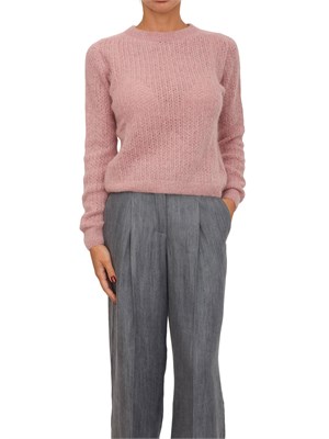 Maglia Liu Jo donna in alpaca e lana rosa con lurex in DONNA