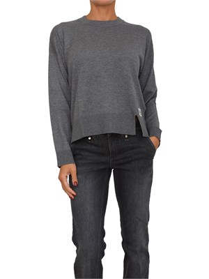 Maglia girocollo Liu Jo donna in misto lana grigia in DONNA