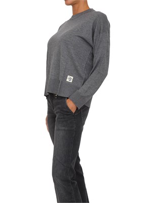 Maglia girocollo Liu Jo donna in misto lana grigia in DONNA