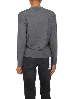 Maglia girocollo Liu Jo donna in misto lana grigia in DONNA
