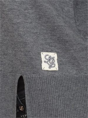 Maglia girocollo Liu Jo donna in misto lana grigia in DONNA