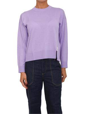 Maglia girocollo Liu Jo donna in misto lana lilla in DONNA